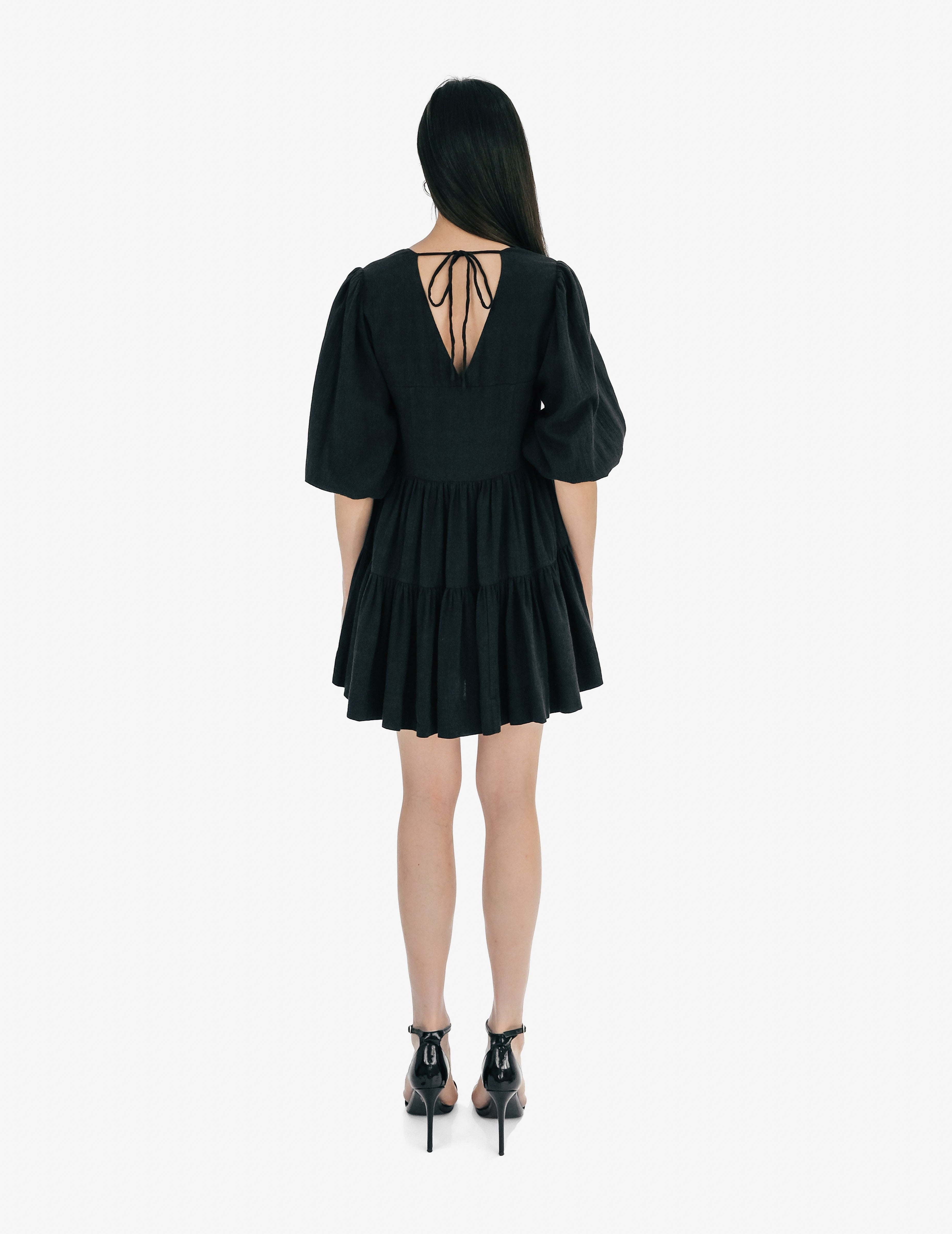black amelia dress Amelia Fringe Dress Black