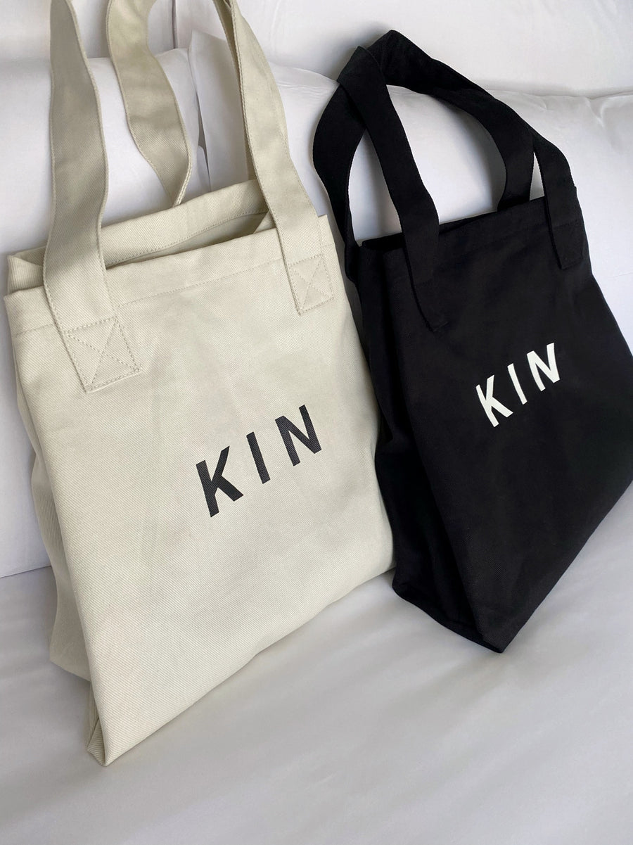 Black Kin Bag Black Tote Bag – Kin Made