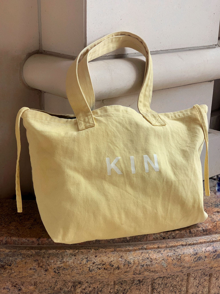 Mustard Yellow KIN Tote Bag