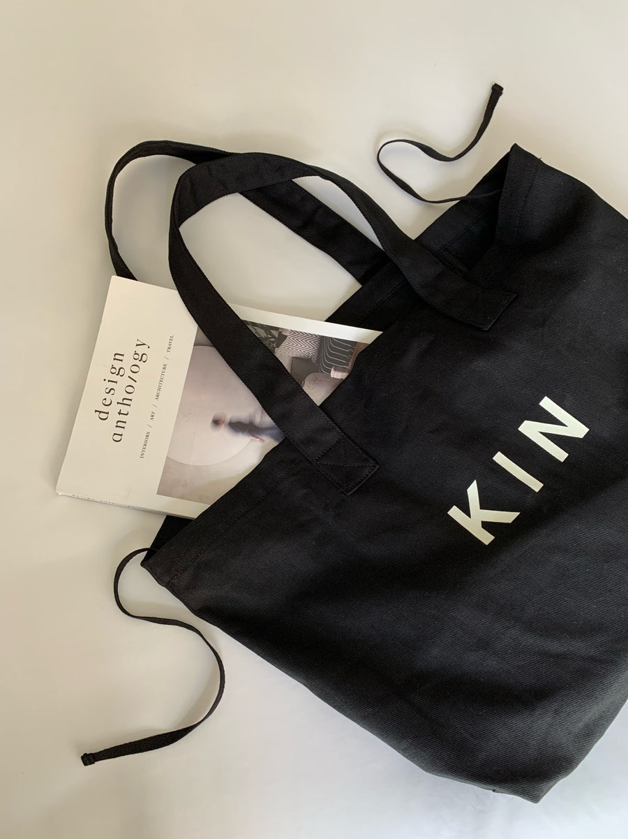 Black Kin Bag Black Tote Bag – Kin Made